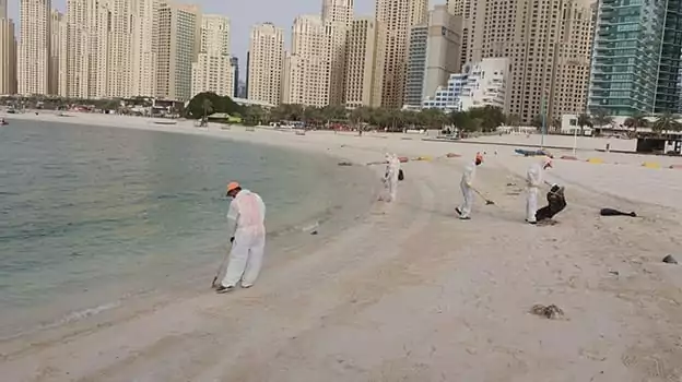 Cleaners' efforts - جهود عمال النظافة